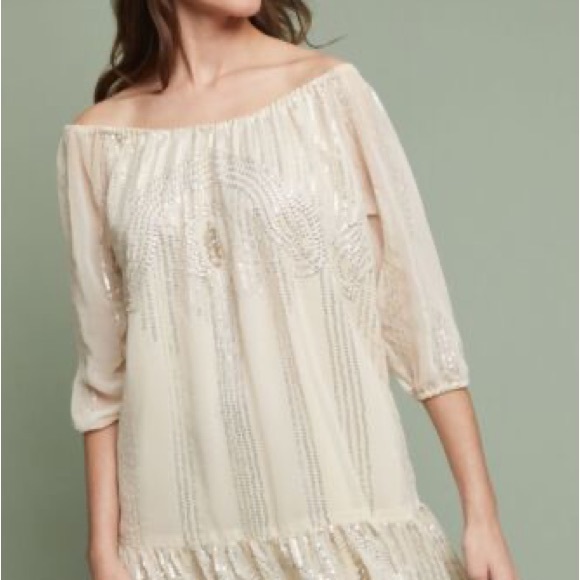 Anthropologie/Carolina K sequin sands swing dress - Picture 3 of 5